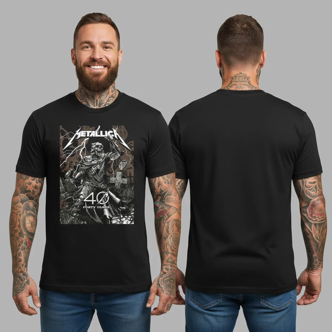 Camiseta Algodón Metallica 40 años Poster - Image 3