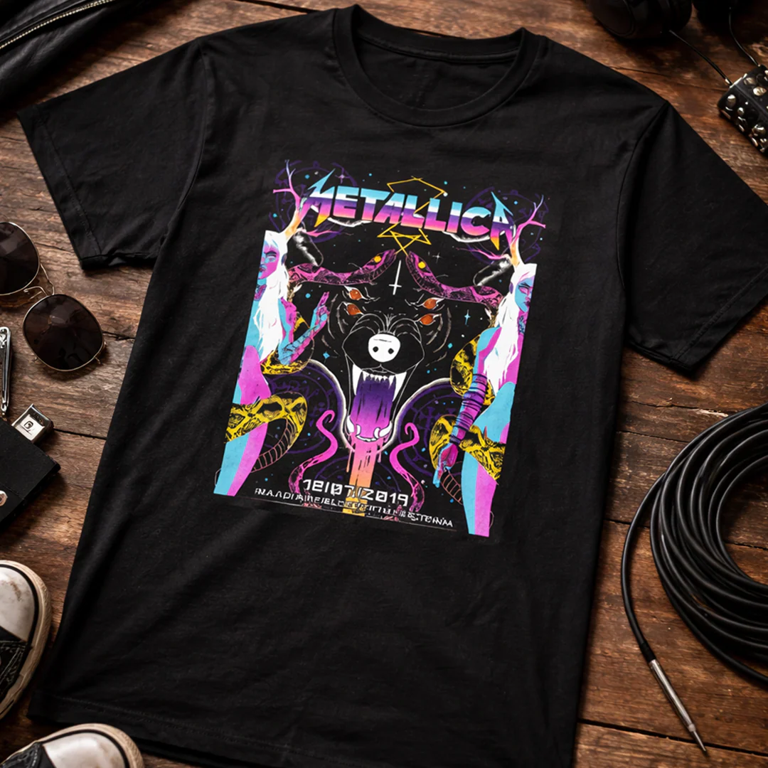 Camiseta Algodon Metallica Airfield Tartu Poster 2019 - Image 3