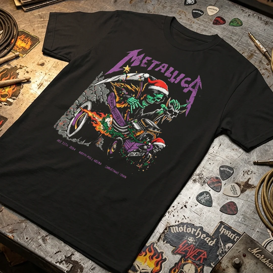 Camiseta Algodon Metallica Cars Navidad - Image 3