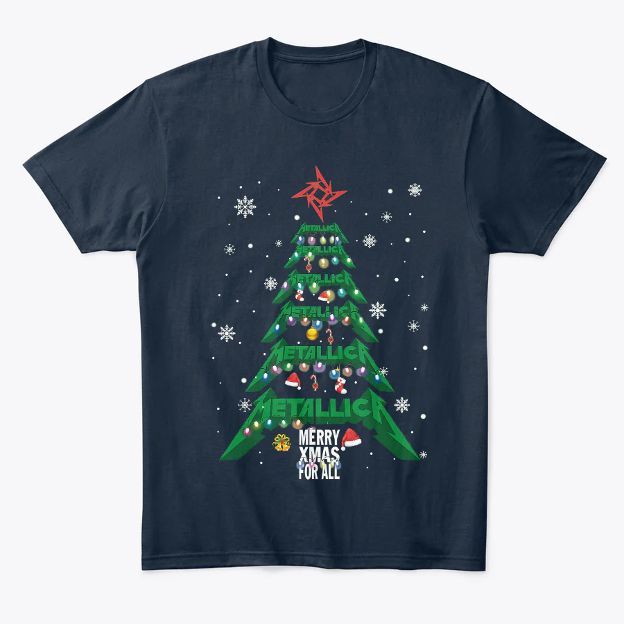 Camiseta Algodon Metallica Merry Christmas - Image 2