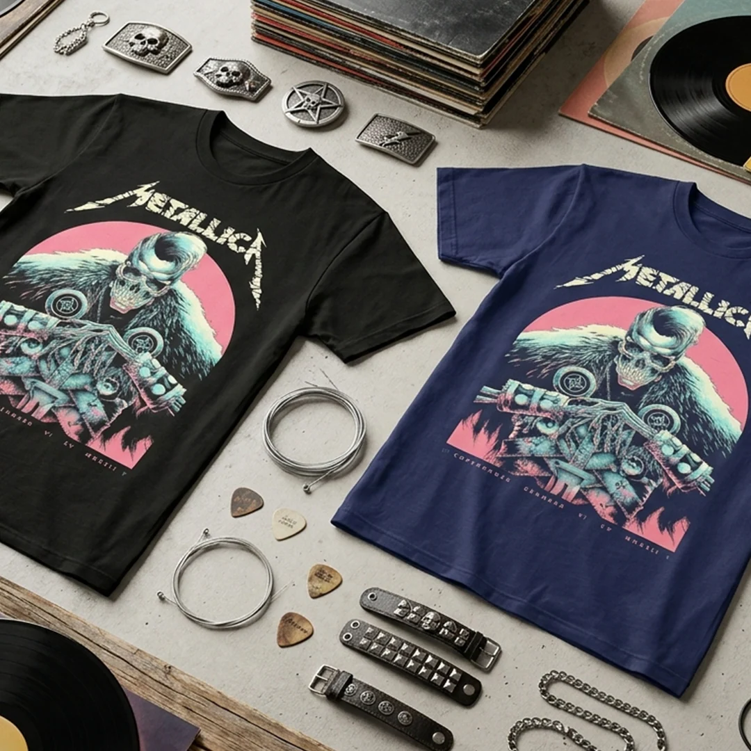 Camiseta Algodon Metallica Denmark Poster - Image 4