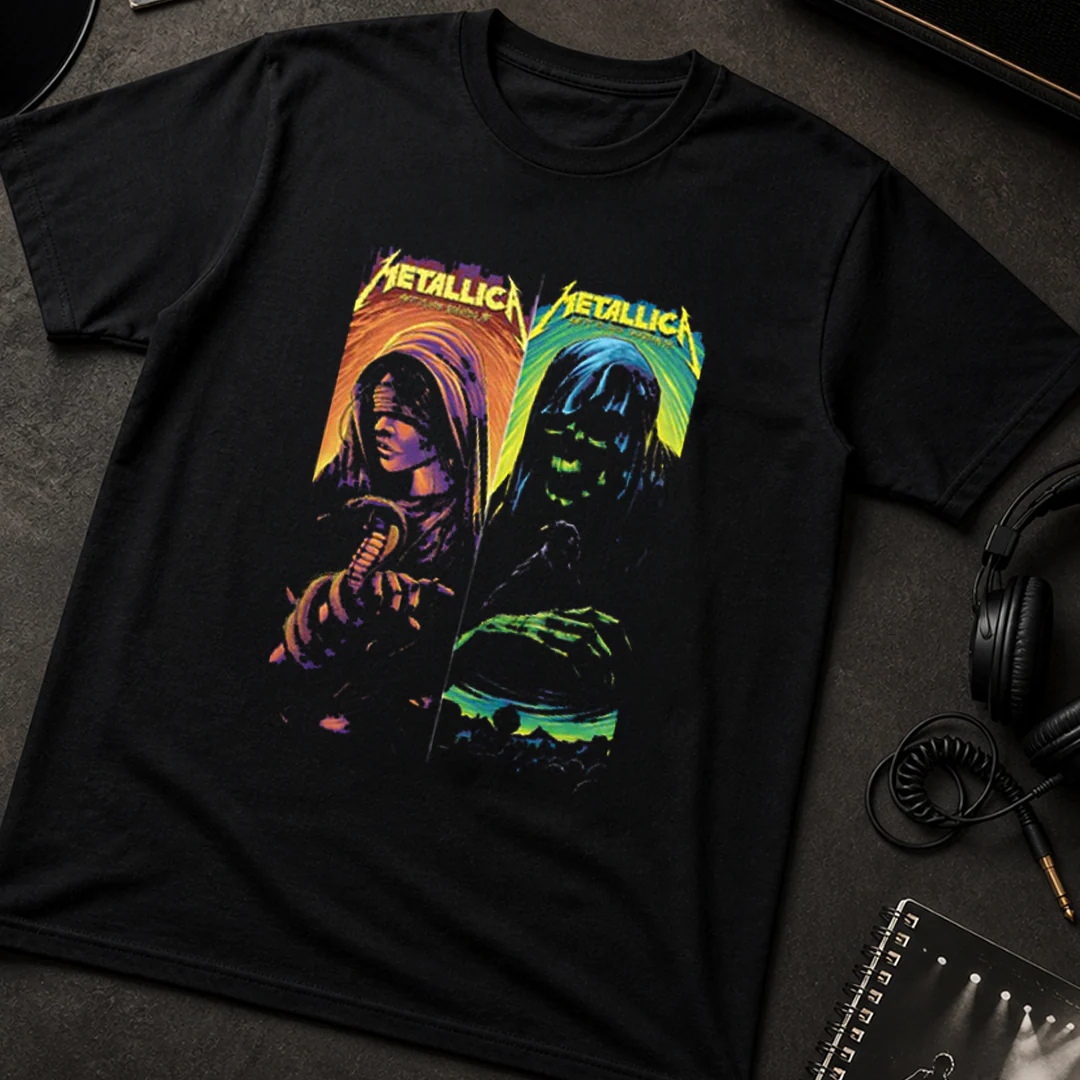 Camiseta Algodon Metallica Duo Poster - Image 3