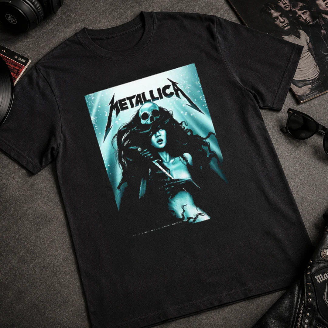 Camiseta Algodon Metallica Estadio Olimpico España Poster - Image 3