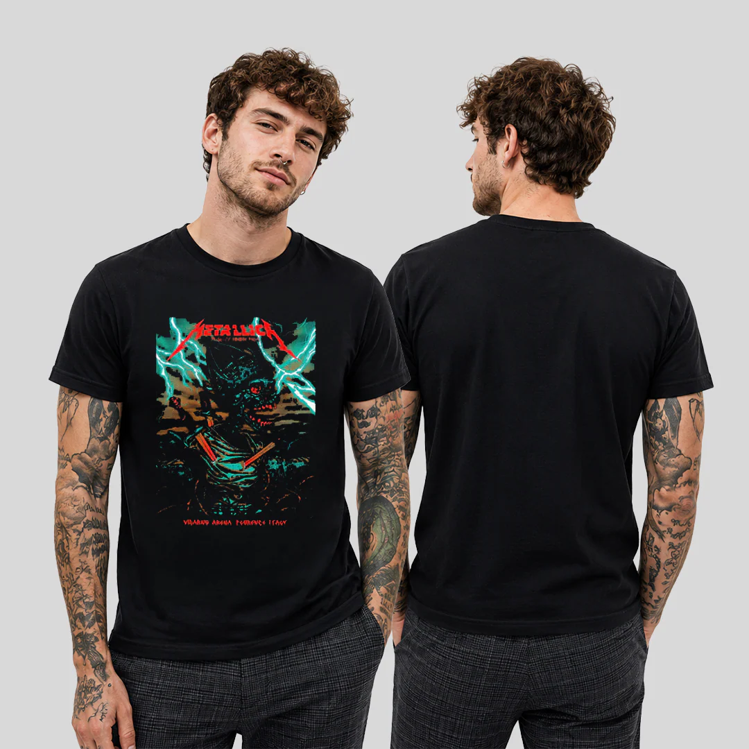 Camiseta Algodon Metallica Florence Italy Poster - Image 2