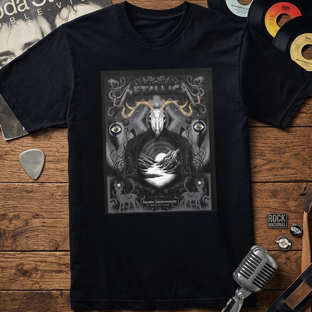 Camiseta Algodon Metallica Hameenlinna Finland Poster - Image 3