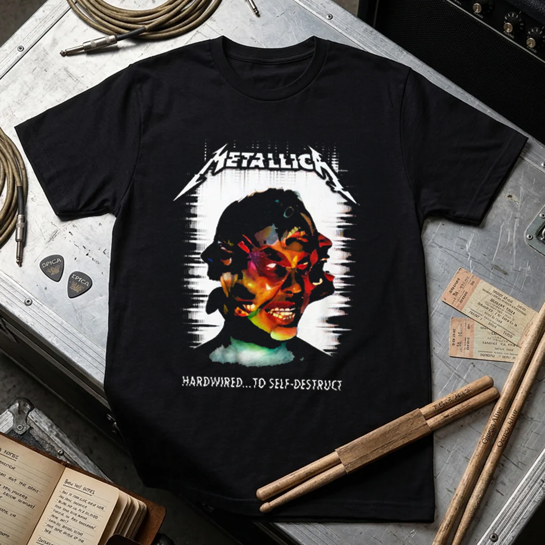 Camiseta Algodon Metallica Hardwired Art - Image 3