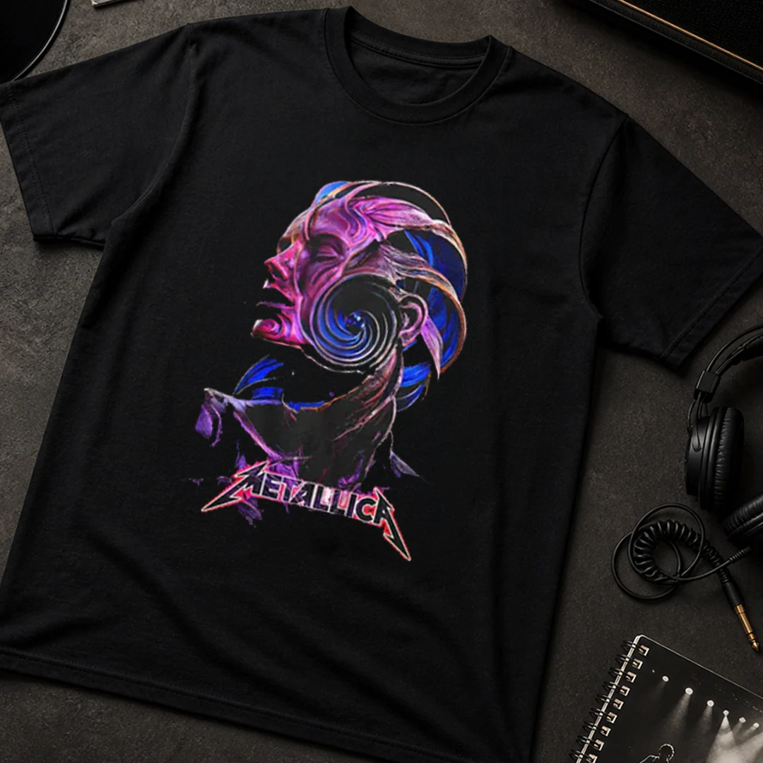 Camiseta Algodon Metallica Human Colors Art - Image 3