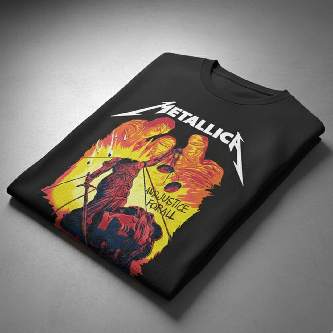 Camiseta Algodon Metallica Justice For All - Image 3
