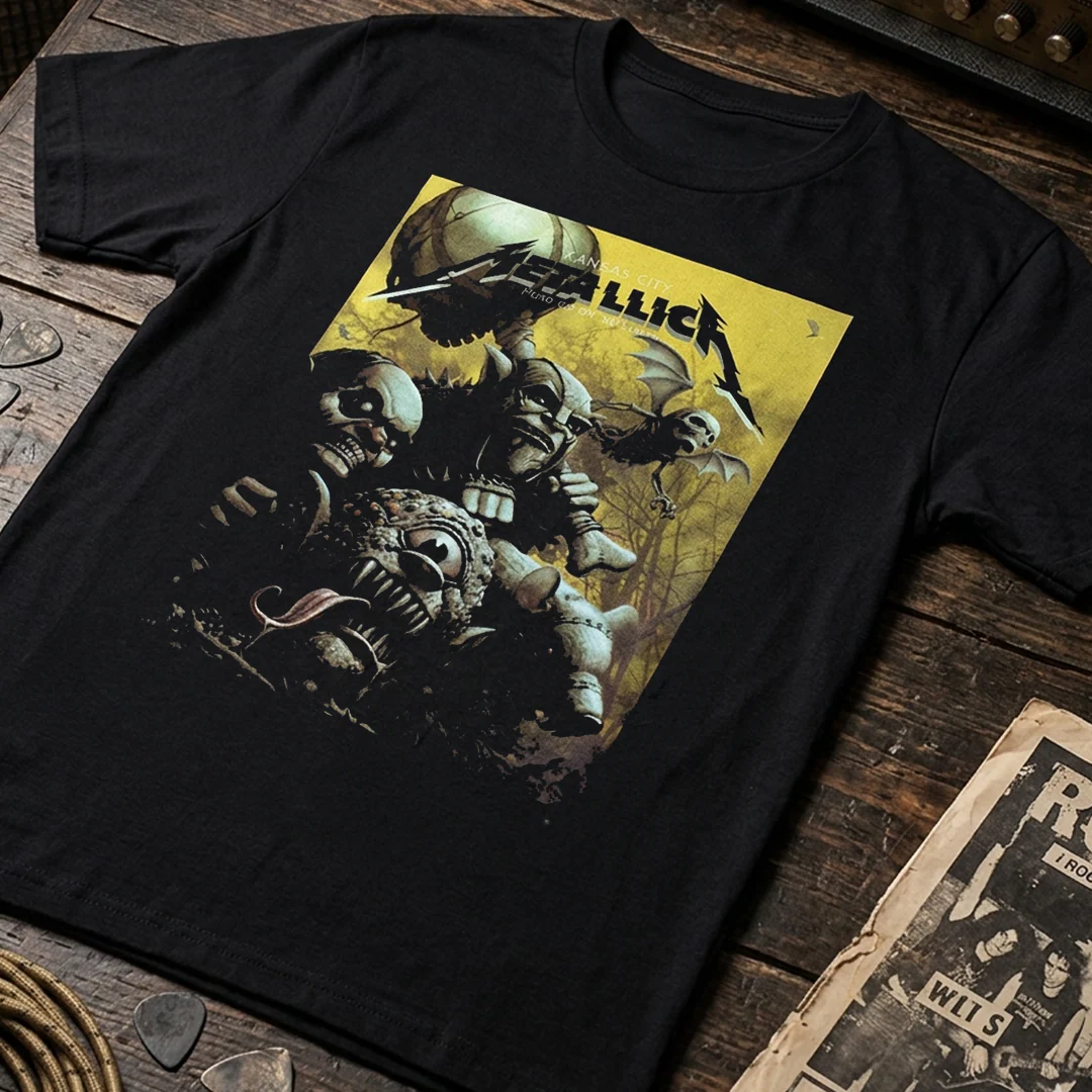Camiseta Algodon Metallica Kansas City Poster - Image 3