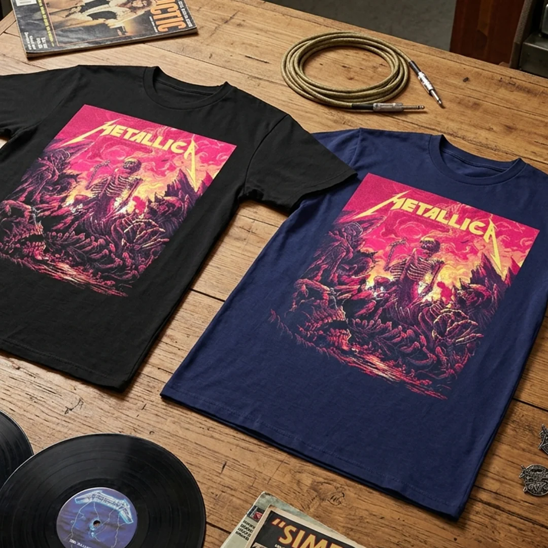 Camiseta Algodon Metallica Landgraaf Pinkpop Poster - Image 4