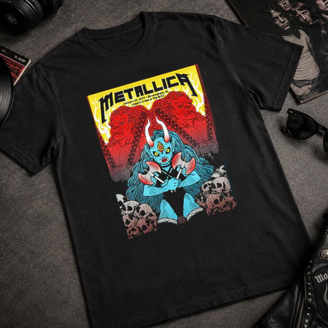 Camiseta Algodon Metallica Legacy Arena Birmingham Poster - Image 3