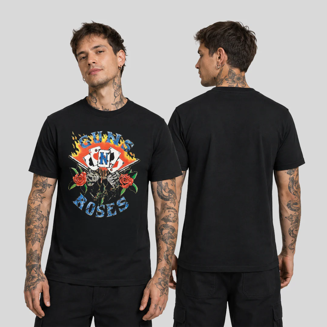 Camiseta Algodon Guns N Roses Logo Card Art - Image 3