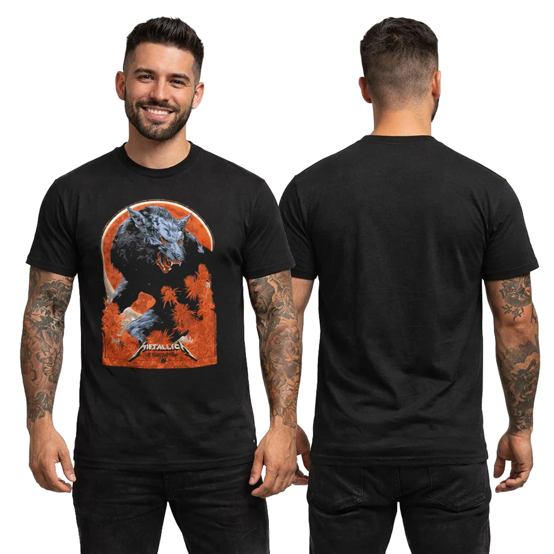 Camiseta Algodon Metallica Of Wolfand Man - Image 3