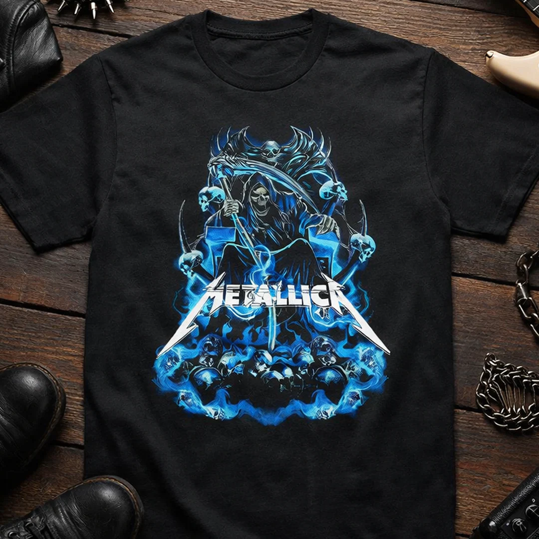 Camiseta Algodon Metallica Parca Blue Poster - Image 3