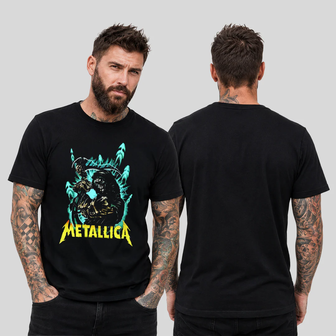 Camiseta Algodon Metallica Parca Ghost Art - Image 2