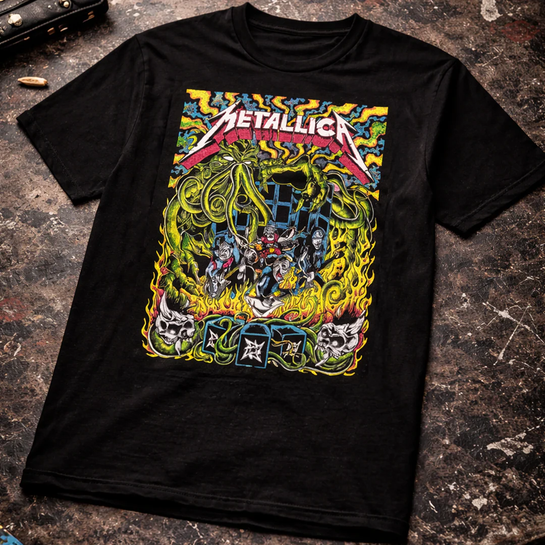 Camiseta Algodon Metallica Poster Unico Colors - Image 3