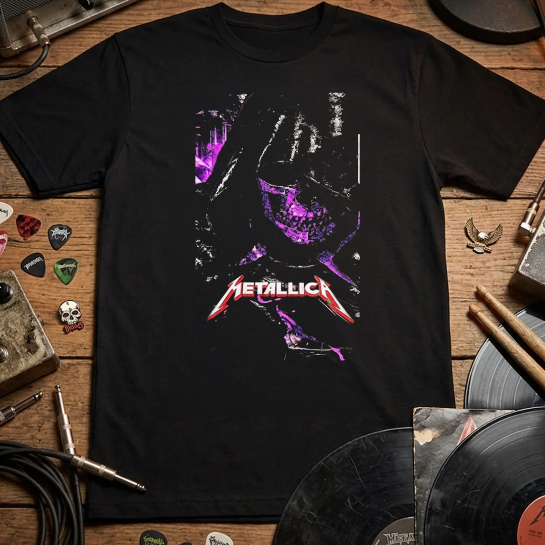 Camiseta Algodon Metallica Skull Poster Art - Image 3