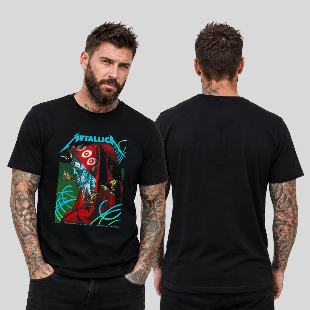 Camiseta Algodon Metallica Stadium Edmonton Poster - Image 2