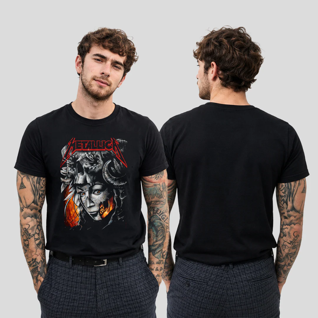 Camiseta Algodon Metallica Women Vikingo Art - Image 2