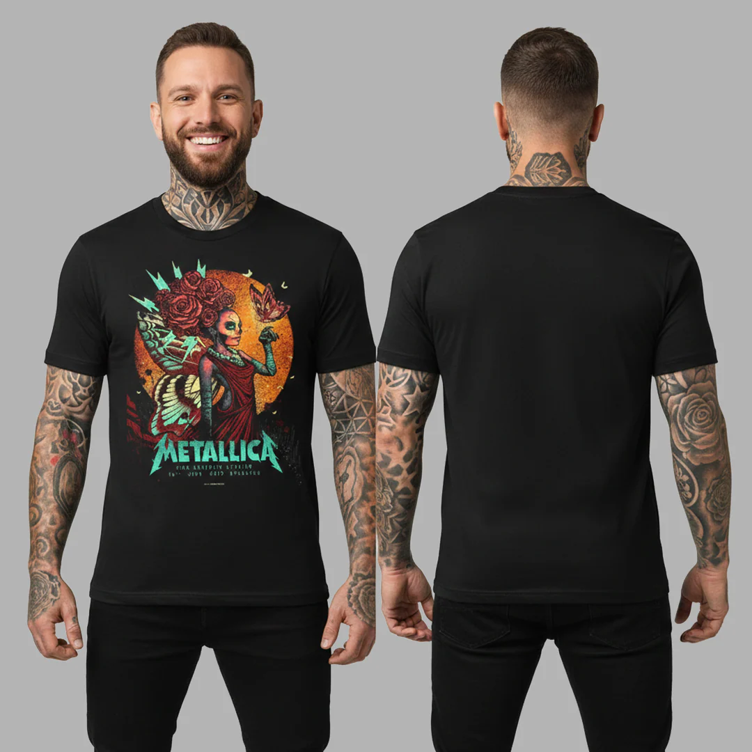 Camiseta Algodon Metallica WorldWired Poster - Image 2