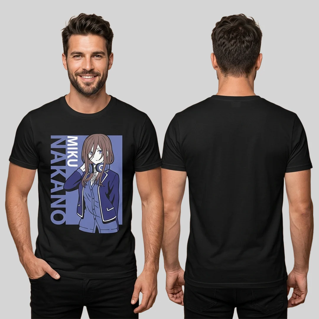 Camiseta Algodon Miku Nakano Anime Art - Image 2