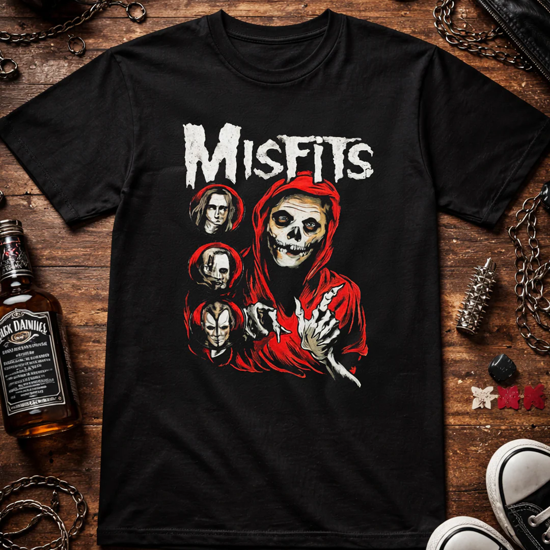 Camiseta Algodon Misfits Poster Skull - Image 3