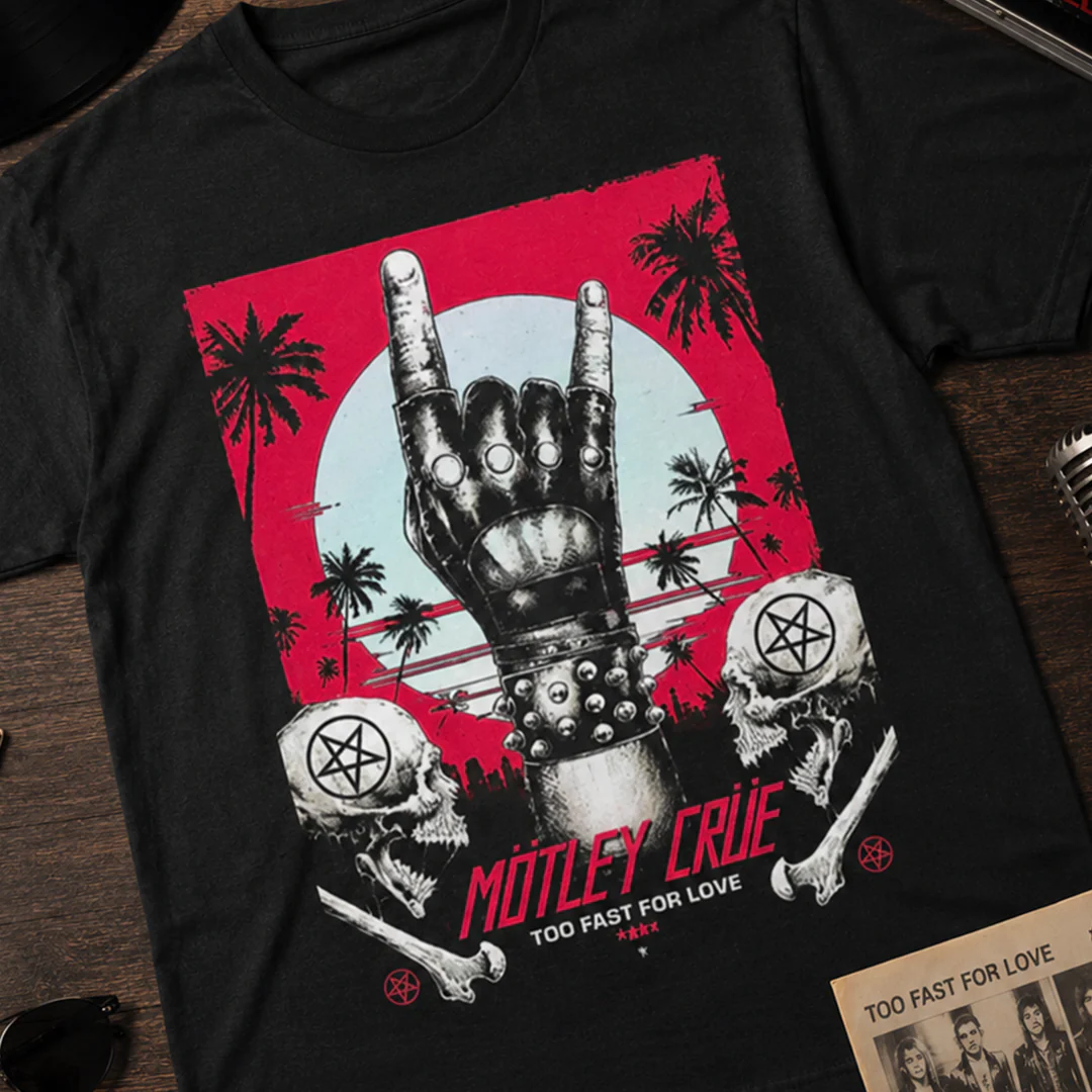 Camiseta Algodon Motley Crue Too Fast For Love - Image 3