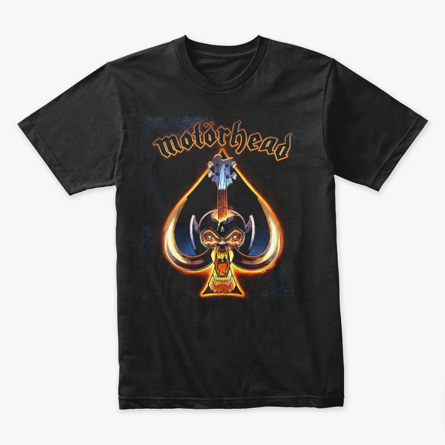 Camiseta Algodon MotorHead Logo Face Art