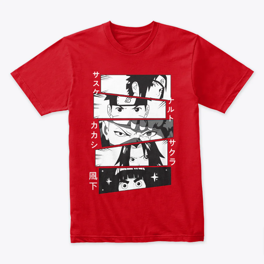 Camiseta Algodon Naruto Faces Poster - Image 4