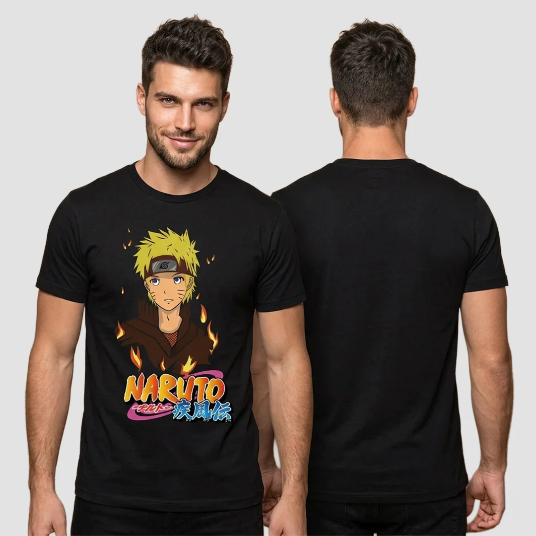 Camiseta Algodon Naruto Uzumaki Adolecente Art - Image 2