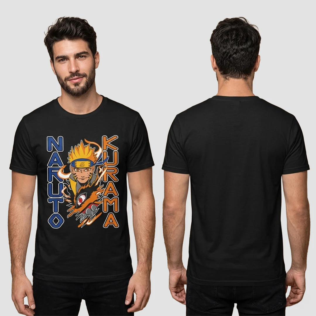 Camiseta Algodon Naruto y Kurama Poster - Image 2
