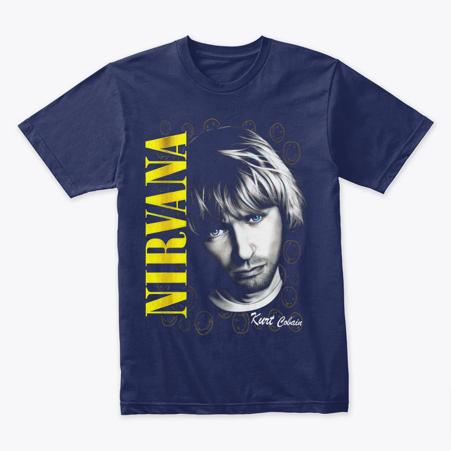 Camiseta Algodon Nirvana Face Kurt Cobain Art - Image 2