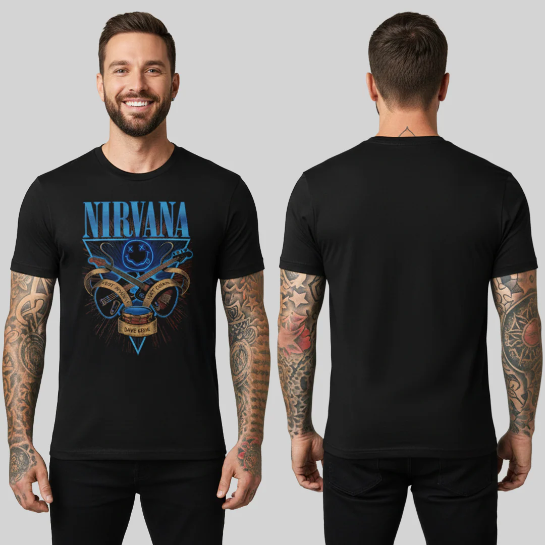 Camiseta Algodon Nirvana Krist Kurt Dave - Image 2