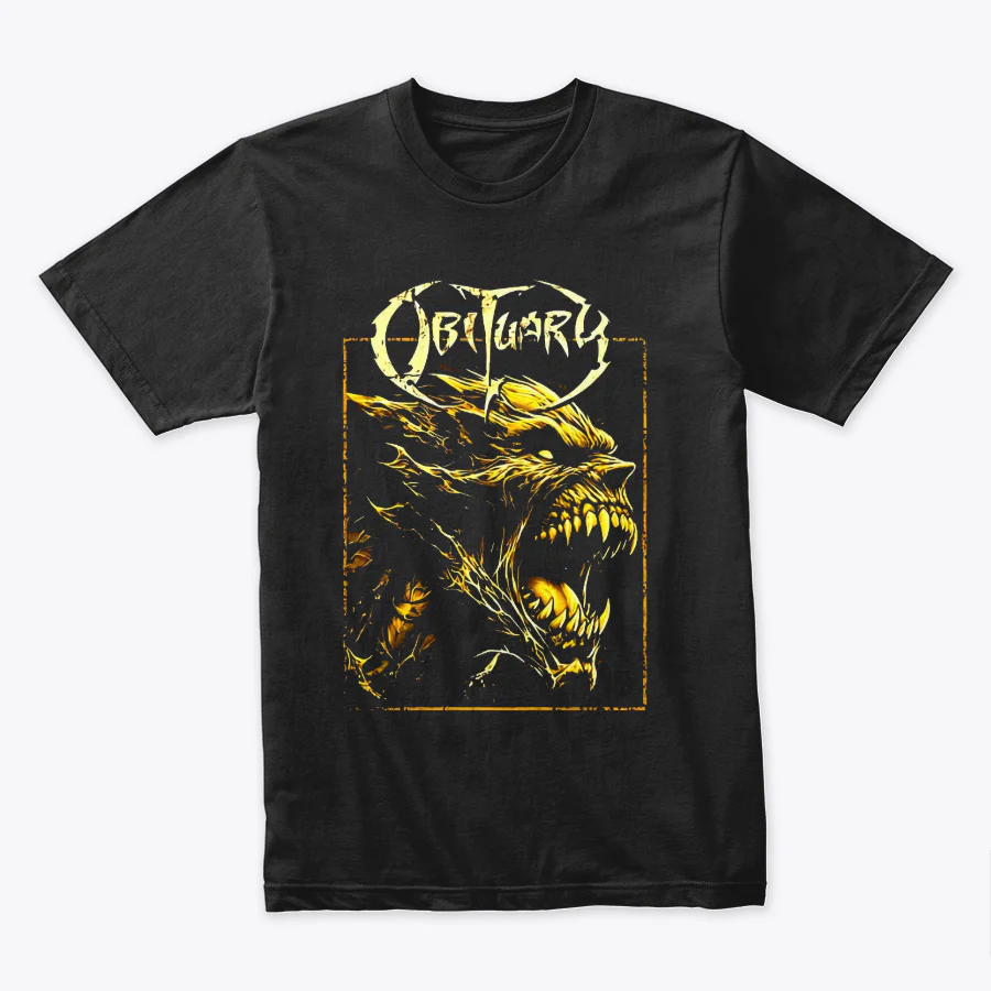 Camiseta Algodón Obituary Poster
