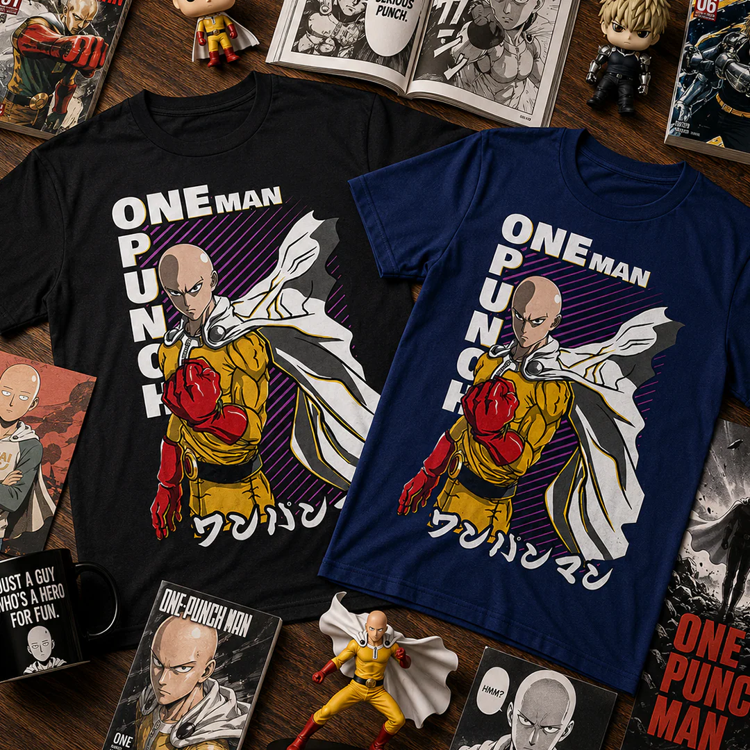 Camiseta Algodon One Punch Man Poster - Image 4