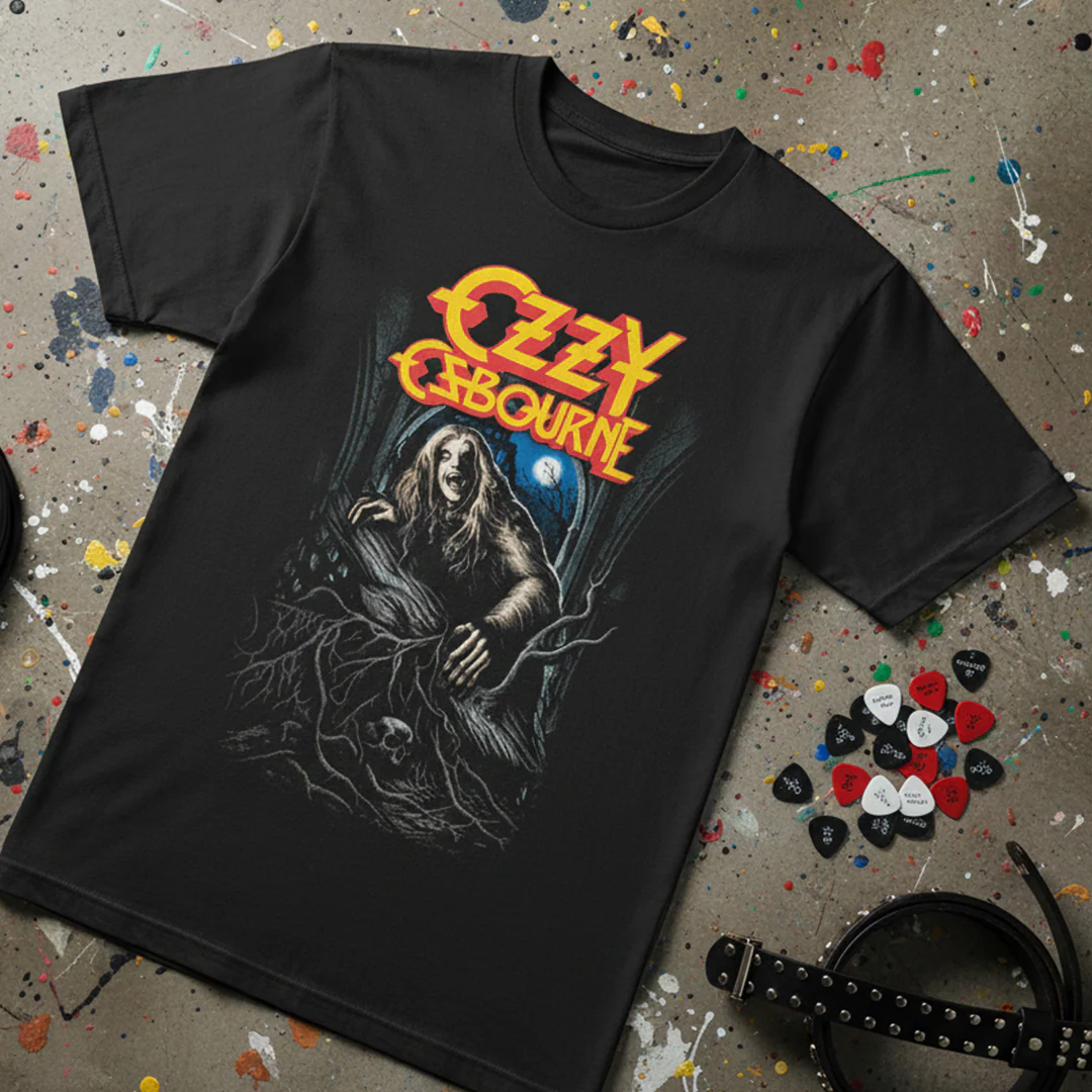 Camiseta Algodon Ozzy Osbourne Bark At The Moon Black - Image 3
