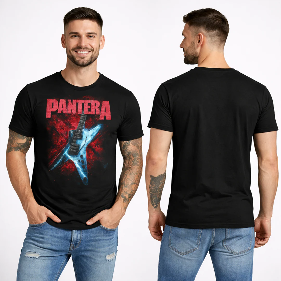 Camiseta Algodon Pantera Guitar Art - Image 2