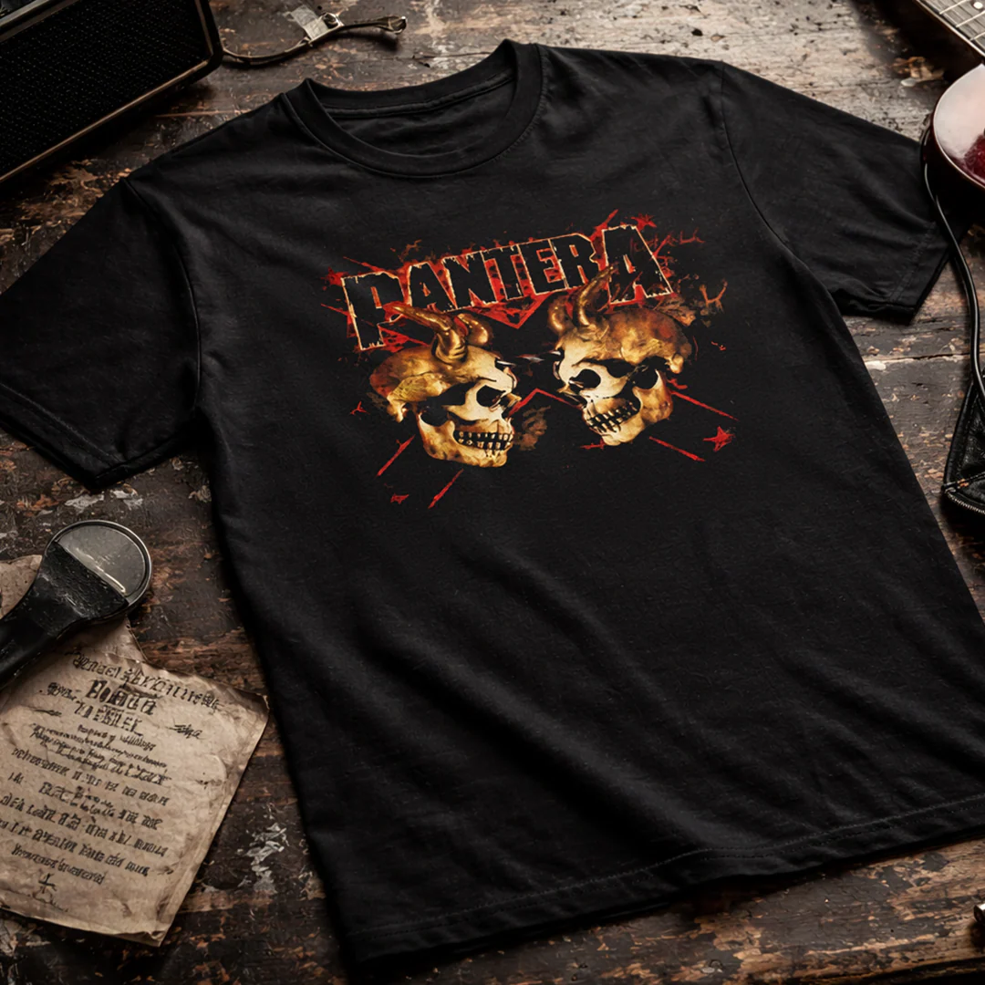 Camiseta Algodon Pantera Skull Flag - Image 3