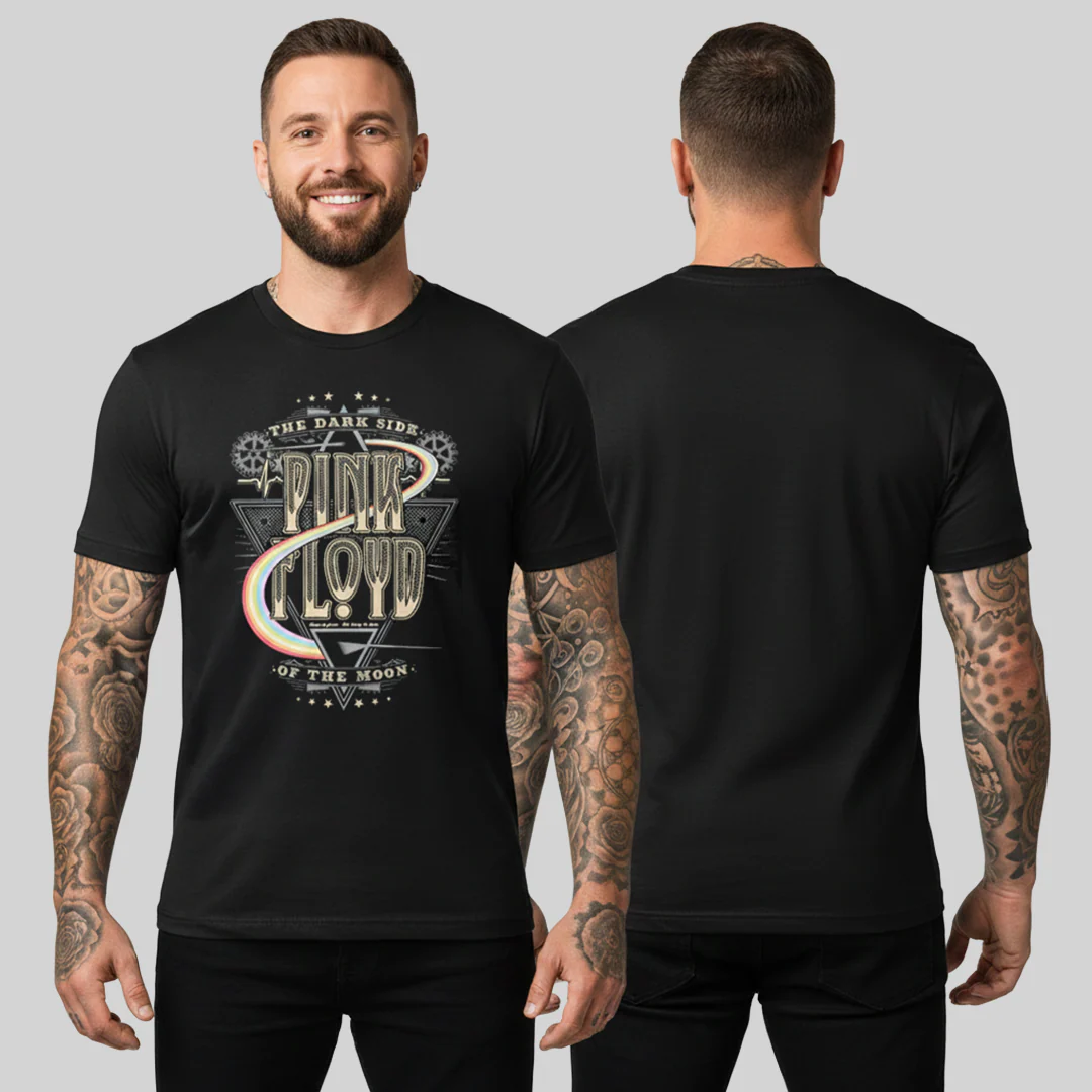 Camiseta Algodon Pink Floyd Dark Side Art - Image 3