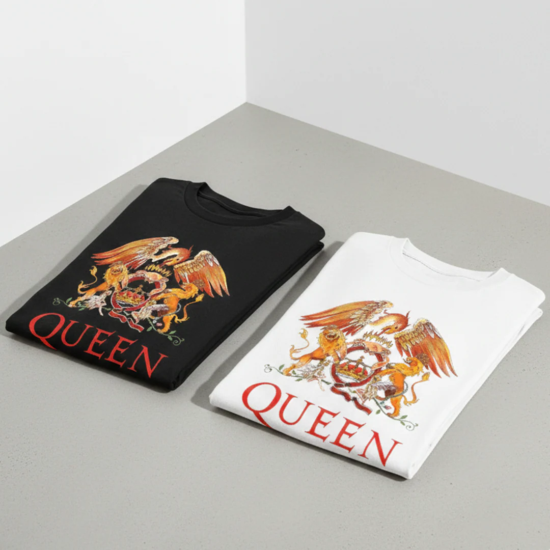 Camiseta Algodón Queen logo Rock Style - Image 4