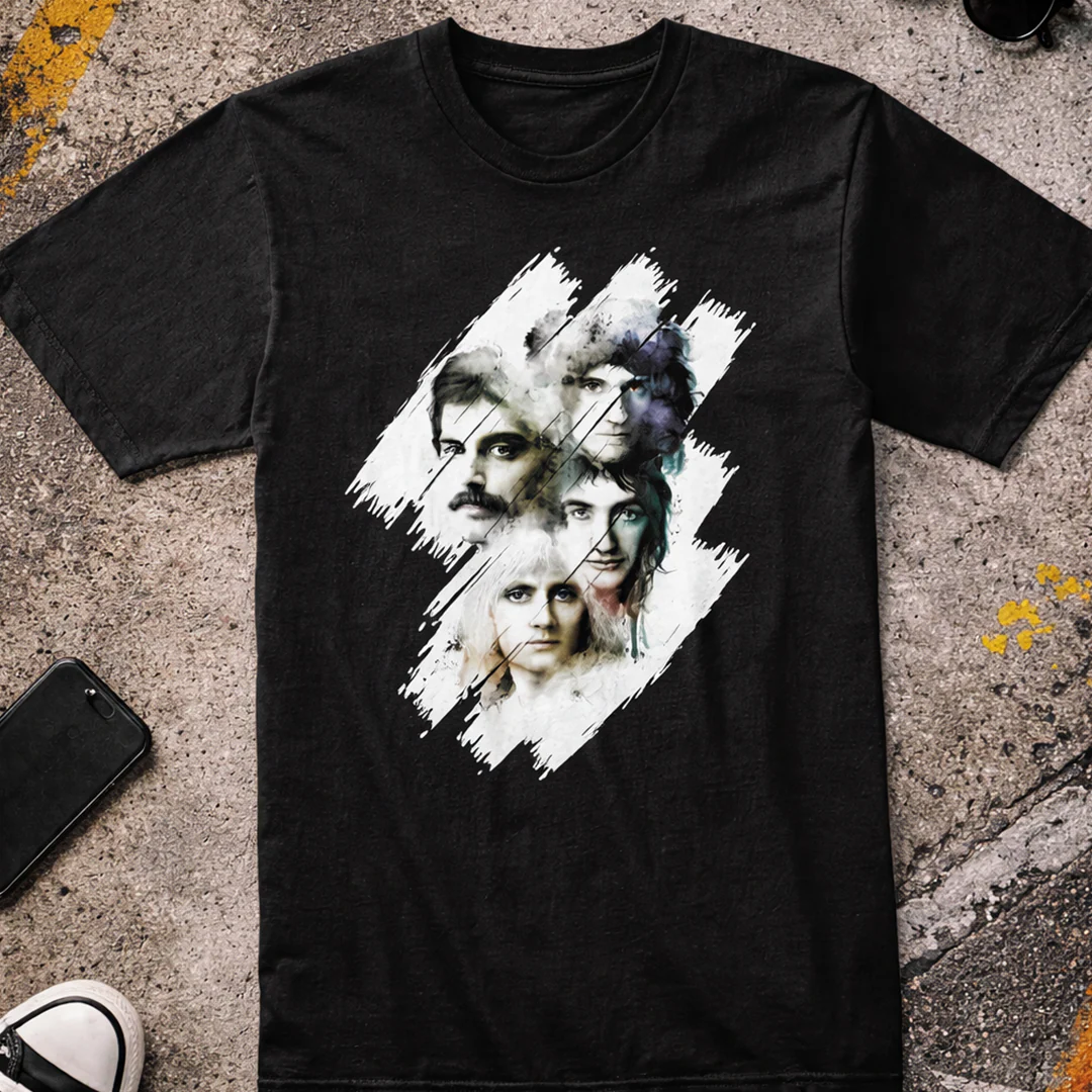 Camiseta Algodon Queen Art Rock Style - Image 4