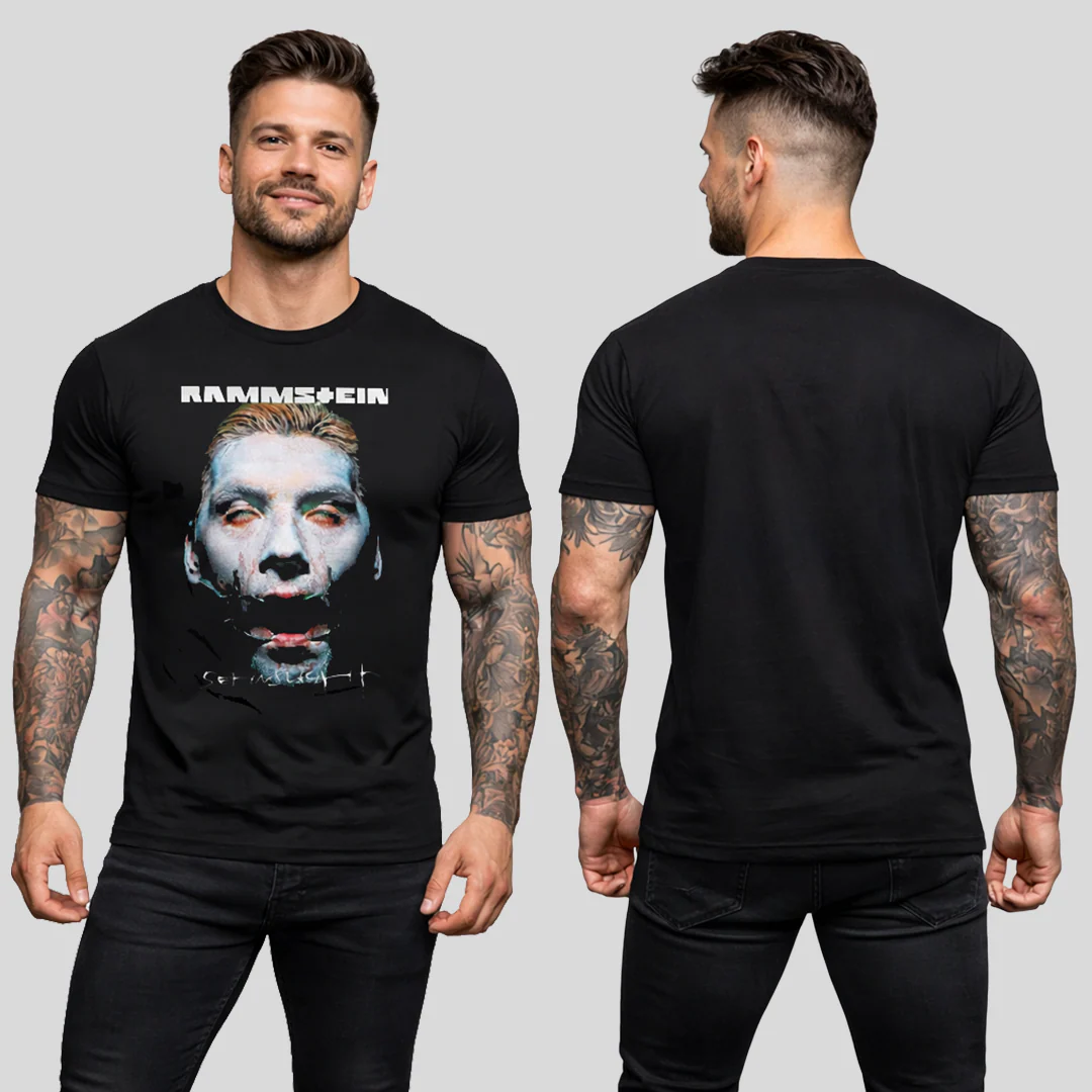 Camiseta Algodon Ramnstein Rostro Art - Image 2