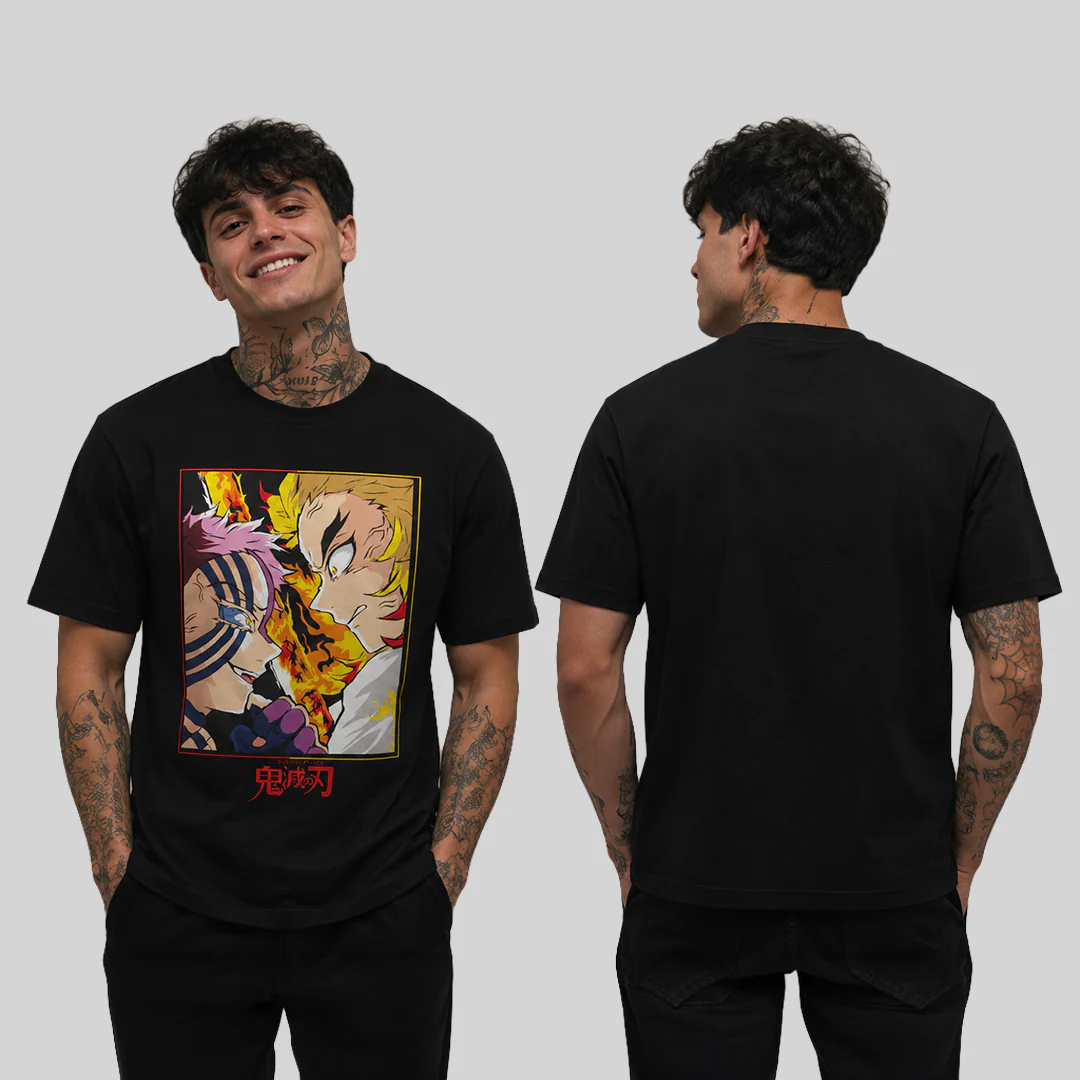 Camiseta Algodon Rengoku Fight Poster - Image 2