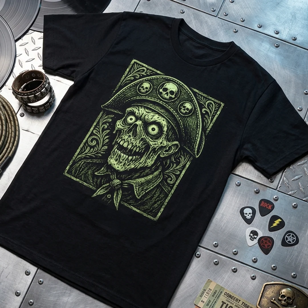 Camiseta Algodon Rob Zombie Pirata - Image 3