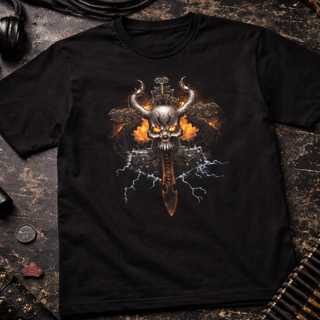 Camiseta Algodon Rock Style Espada Poster - Image 3