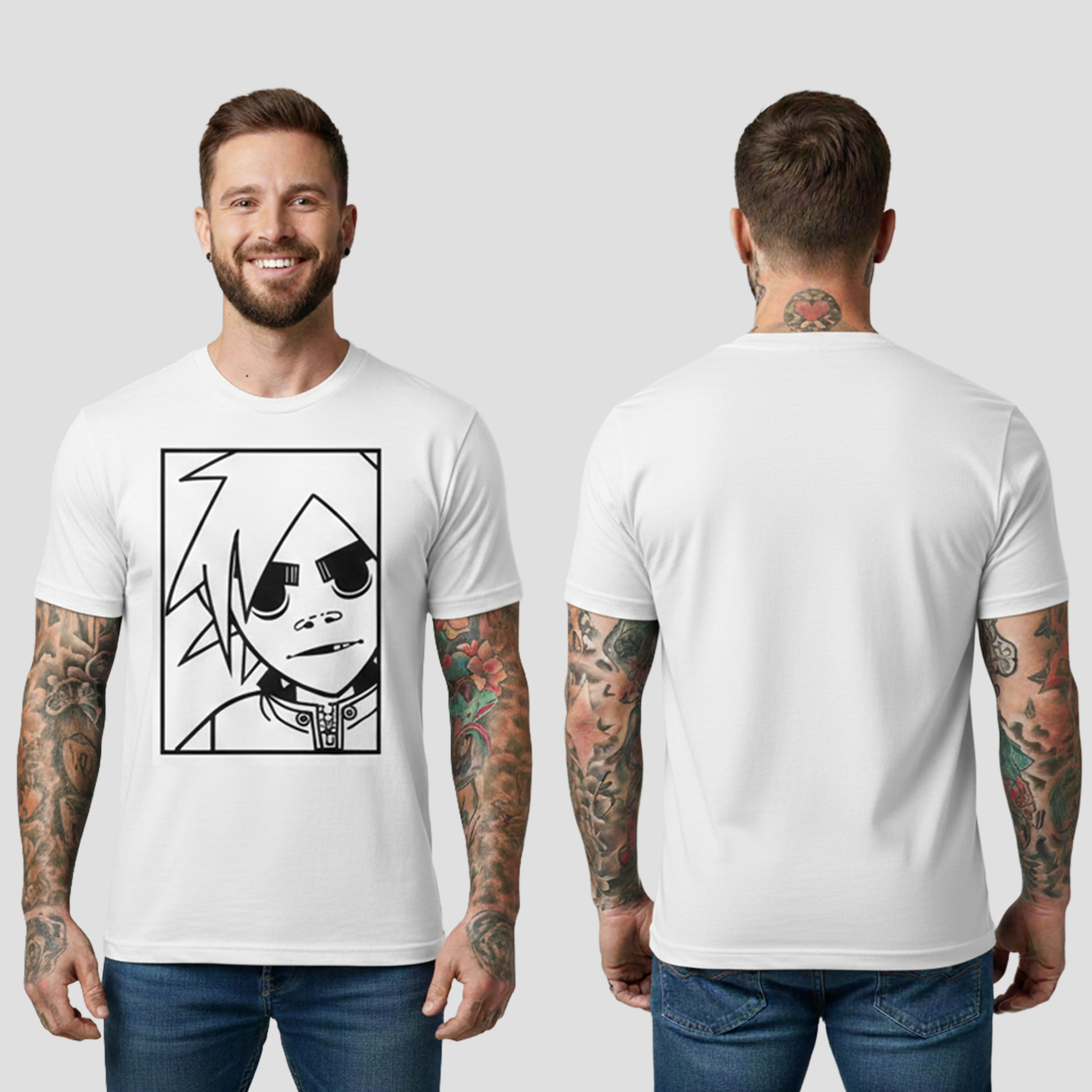 Camiseta Algodón Rock Style Gorillaz - Image 7