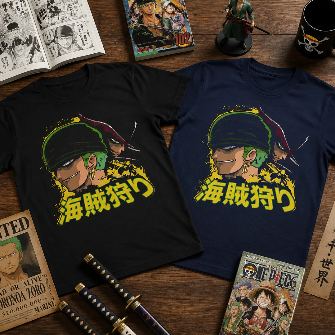 Camiseta Algodon Roronoa Zoro Faces Style - Image 4