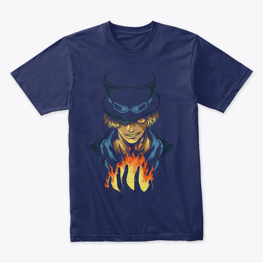Camiseta Algodon Sabo Fire One Piece Art - Image 3