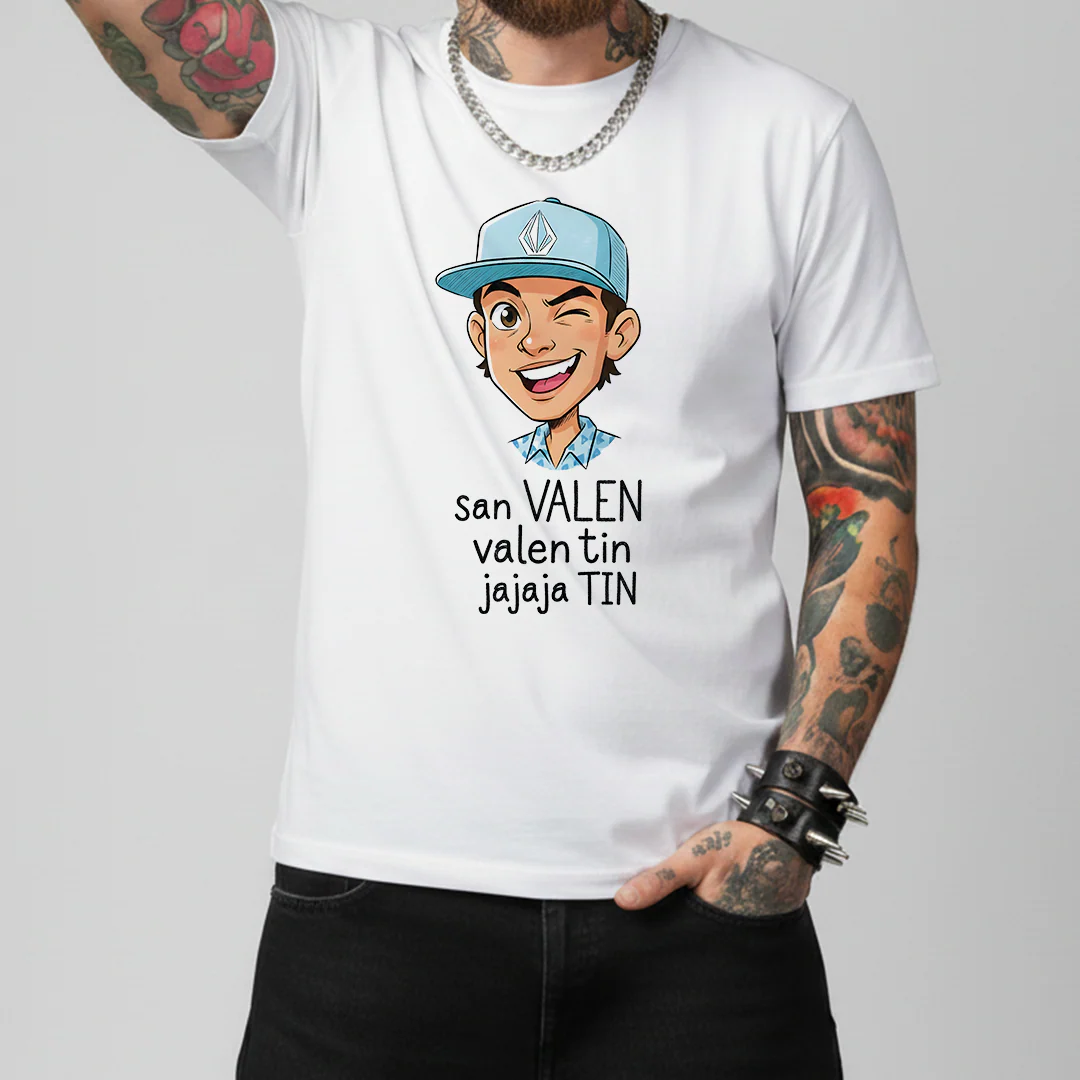 Camiseta Algodón San Valen, Valen tin Ilustración - Image 2