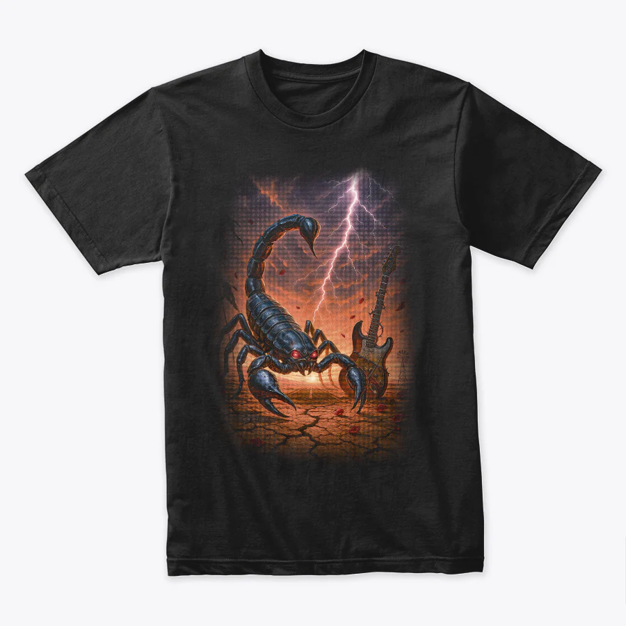 Camiseta Algodon Scorpions Art